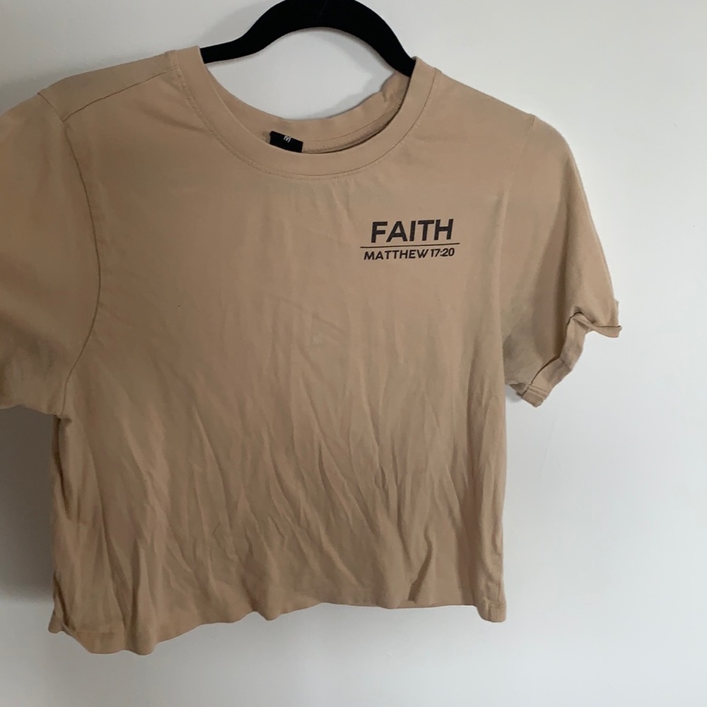 Brown/Cream Faith Tee